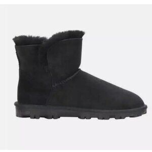 NEW! Kirkland Signature Womens Shearling Short Boot Black Size 8